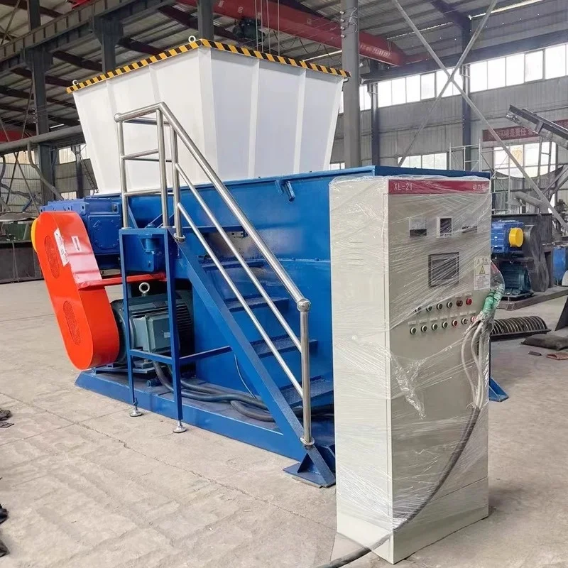 Large Scale Sponge Industrial Crusher Dust Screen Metal Aluminum Pressure Block Waste Machine Head PP Single Axis Shredder