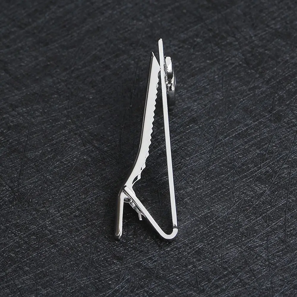 Fashion Silver Color Necktie Clips Musical Note Necktie Pin Men Jewelry Clasp Tie Pin for Shirt