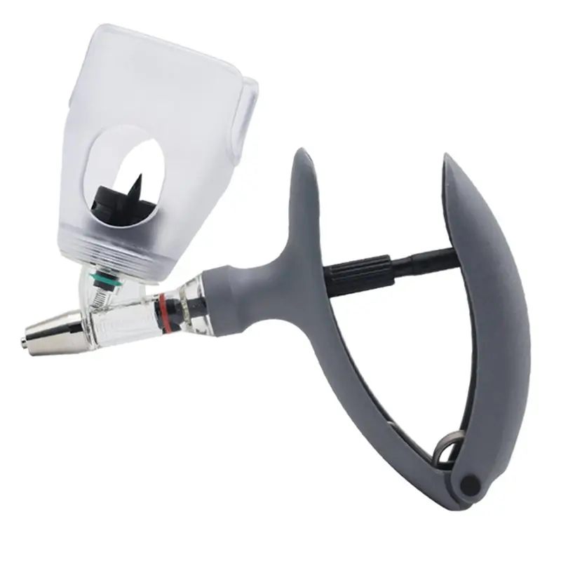 

【Модячая распродажа!】Ветемеринарный шприц 5 мл, автоматический самовосстанавливающийся скот для инъекций с корзиной для крепления бутылки, Syrinx