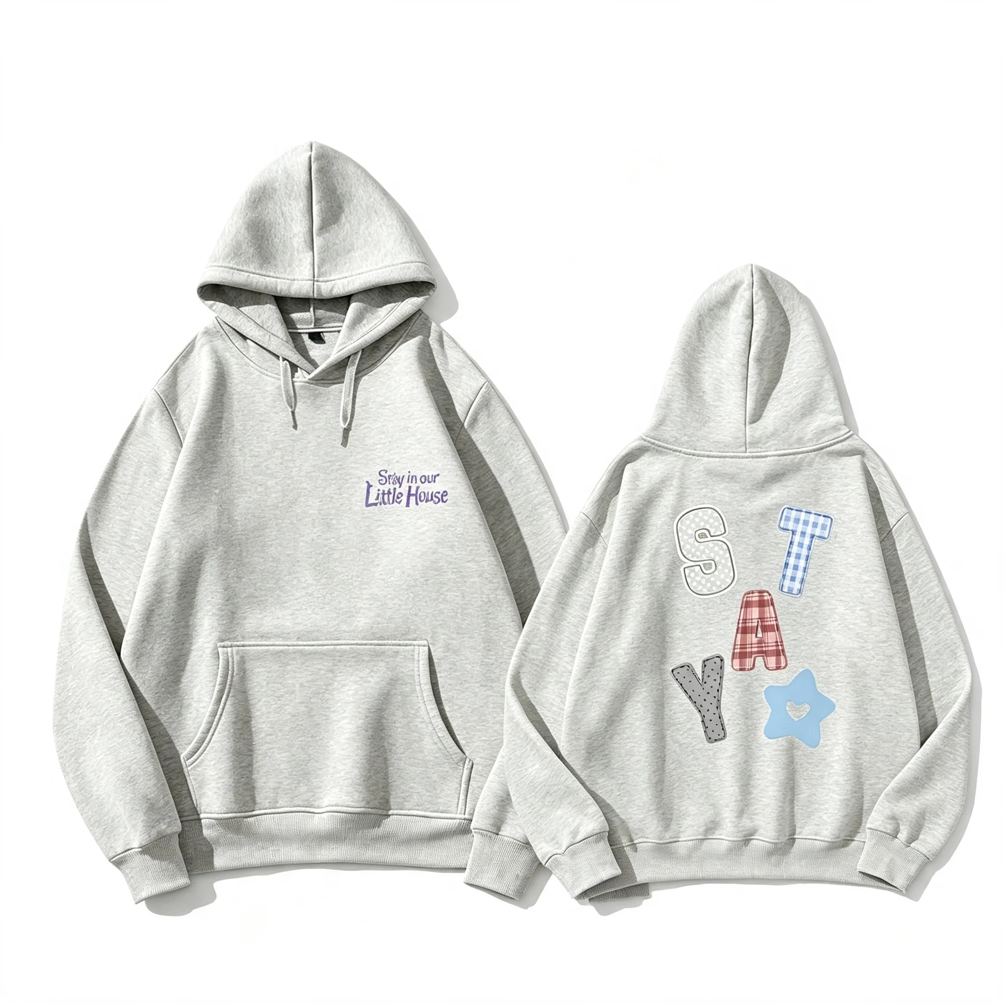 2026 neue Hoodies STAY In Our Little House Kpop Fashion Star Sweatshirt mit gleichem Buchstabendruck Hochwertiges dickes Baumwoll-T-Shirt – Detail 15