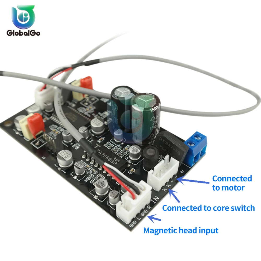 TA7668 Stereo Tape Recorder Magnetic Head Preamplifier Board With CXA1332 Dolby Noise Reduction