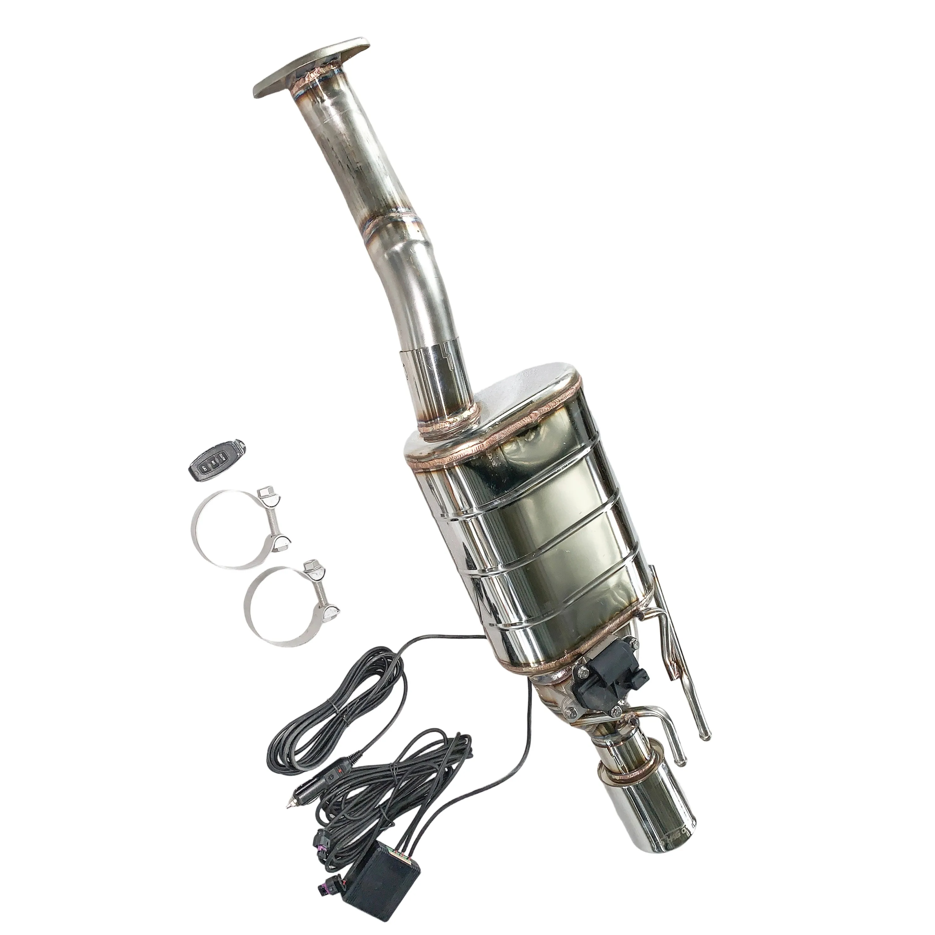 【 Customized Product 】 Suitable for the 2008 Civic 1.8 Catback tail valve exhaust muffler with a single 89 flat port tip