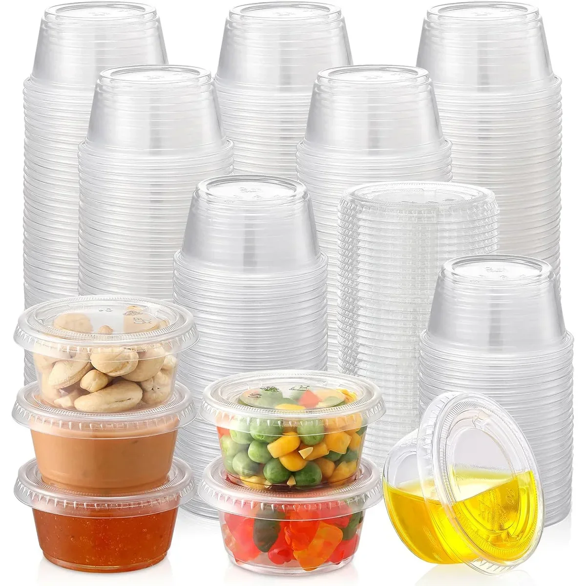 New 300ml Disposable Bowl Thickened Contents Lunch Box Round Shape Plastic Suitable for Home Kitchen Use Soup Bowl with Lid