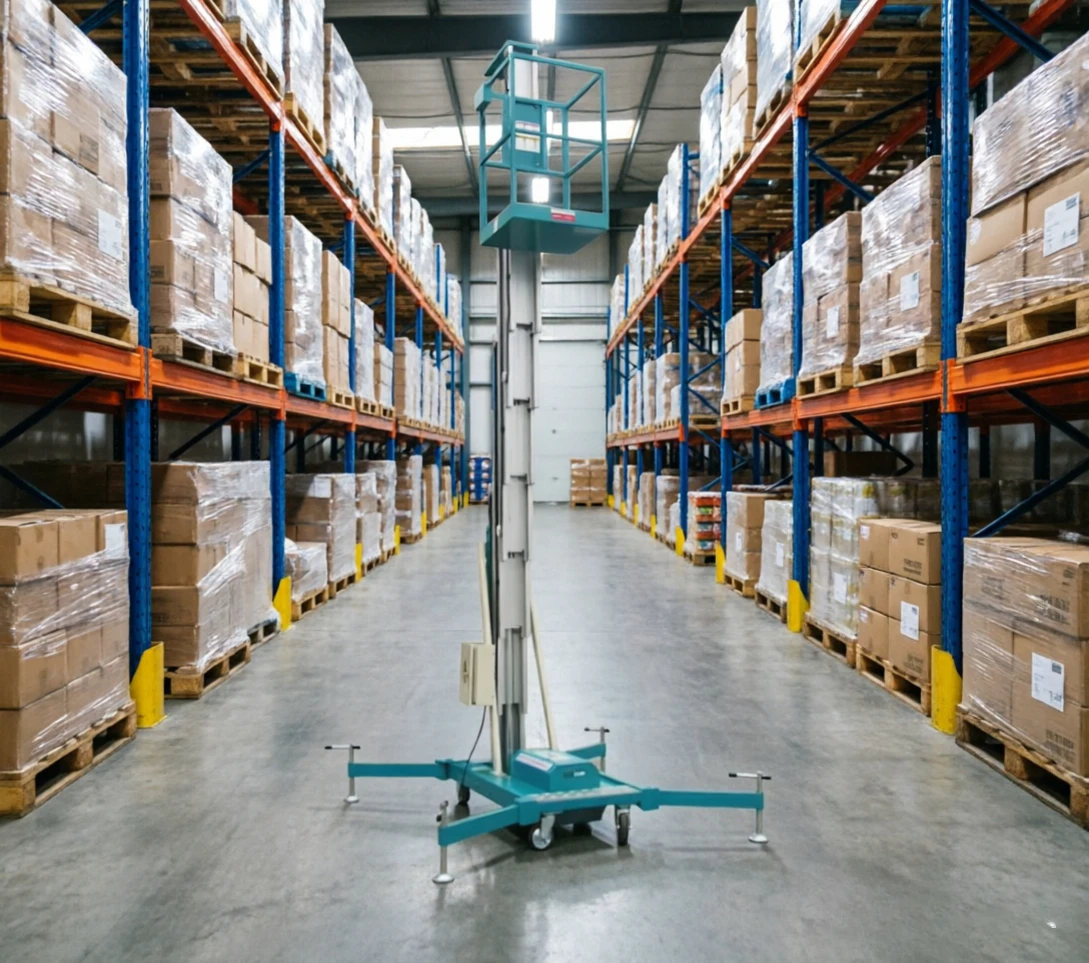 Multi Masts Aluminum Aerial Lift Four Column Super High Working Height Heavy Duty Factory Indoor Maintenance Lifting Machine