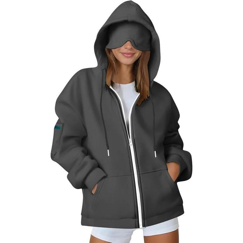 Women's Comfortable Hoodie with Airplane Mode Design Spring 2026 Fashion Ladies' Sweatshirt Soft Material Other Material 100%