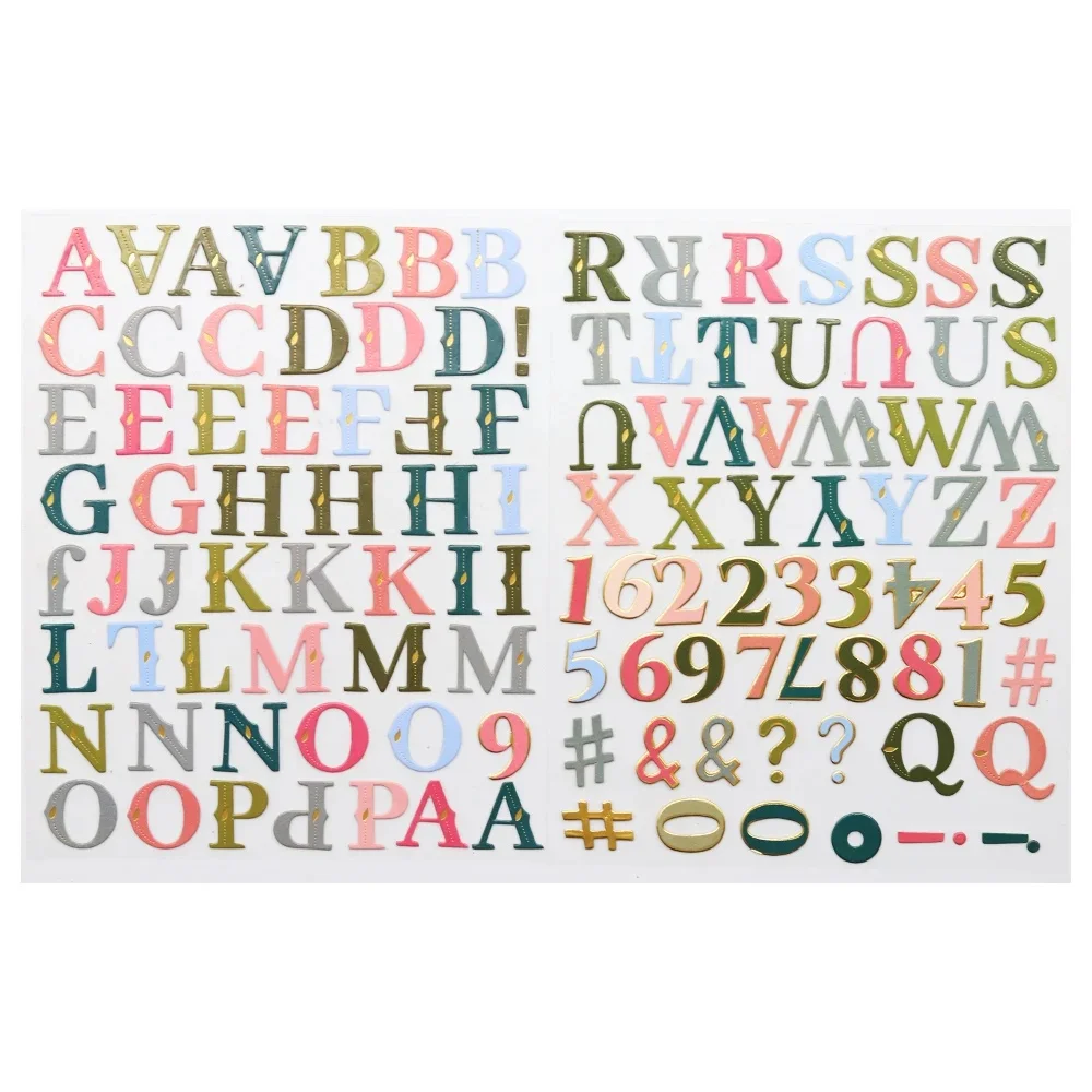 Creative Path Alphabet-Aufkleber mit englischen Buchstaben, selbstklebende goldene Scrapbooking-Deko-Aufkleber für die Kartenherstellung, Planer, Journaling – Detail 17