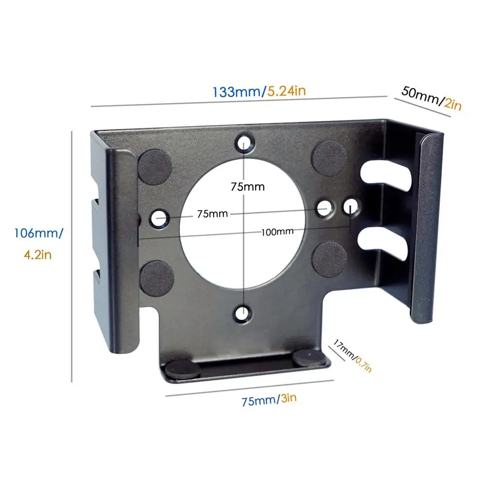 Under Desk Mountfor For Apple M4 Mac Mini 2024 Monitor Holder Space-Saving Bracket Computer Heat Dissipation Stand Storage