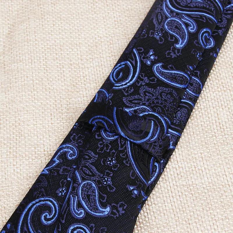 Modne krawaty klasyczne męskie kropki czarne granatowe krawaty ślubne żakardowe tkane kropki Paisley Tie Polka Dots garnitury czerwone krawaty