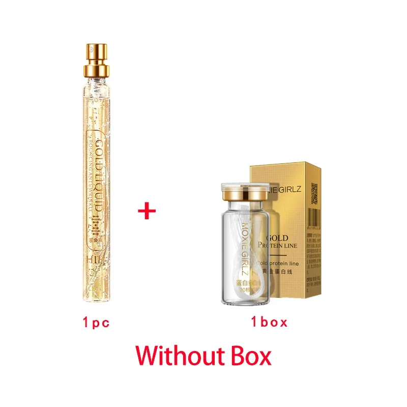 

Soluble Face Lifting Threads Collagen Facial Essence Protein Peptide Gold Silk Wire Face Serum for Anti-Aging Firming Skin