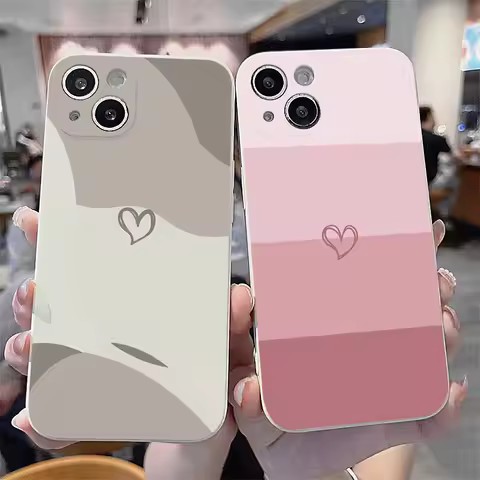 Colorful Love Heart Phone Case For Xiaomi Mi 14T 13 12 12T 11 10T Poco X5 F5 M5 X4 M4 X3 M3 Lite Pro 4G 5G Back Cover