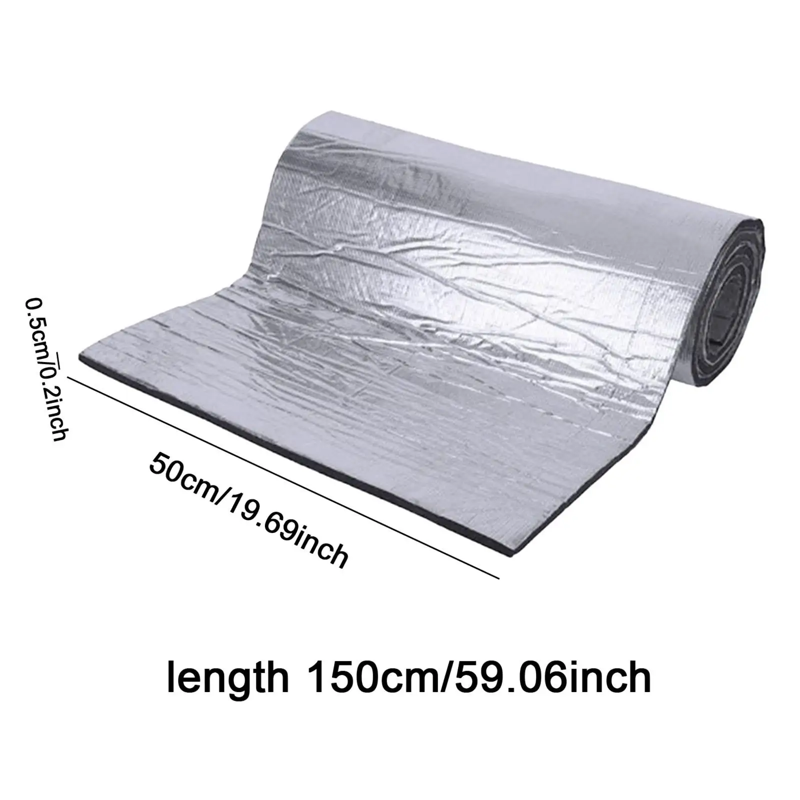 Auto Insulation Mat Flame Retardant Rubber Foam Soundproof Sticker Bulkhead Noise Dampener for SUV RV Truck Under Hood