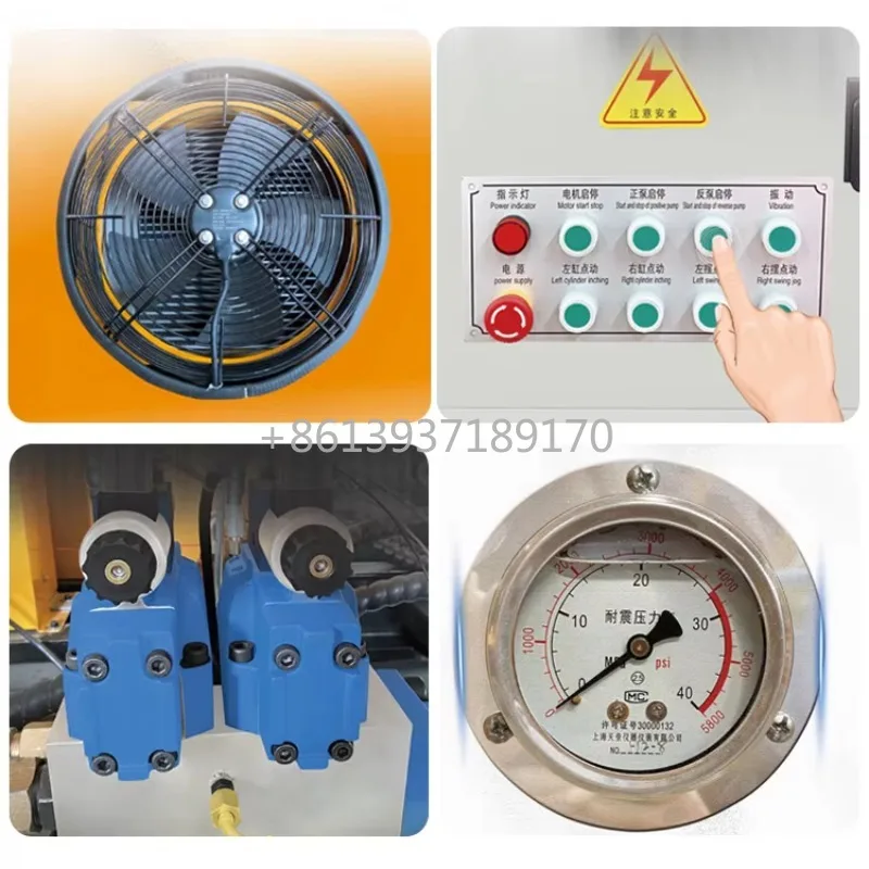 Mini Diesel Concrete Pump Trailer Machine New Hydraulic Pump Accessories 60m Max Vertical Conveying Distance Engine Motor Core