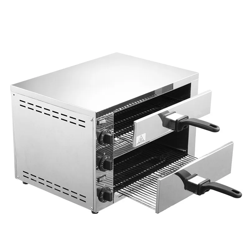 Commercial pizza oven FP-03A electric baking oven, double layer 12 inch, bread burger