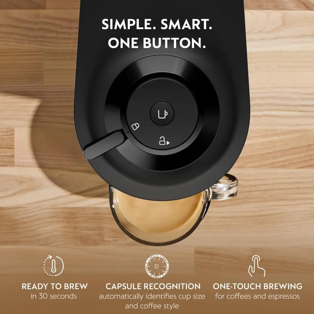 ماكينة القهوة والإسبريسو Vertuo Pop+ من De'Longhi، Liquorice Black #2