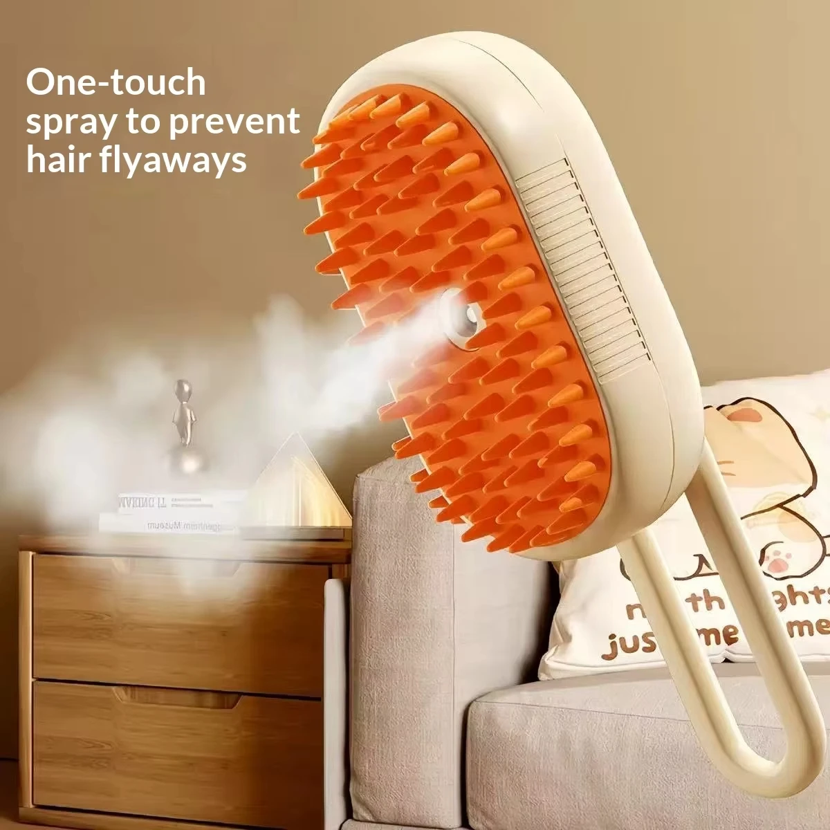 

Steam Brush Cat Brush Cats Vaporizer Pet Hair Brush Remover Pets Cleaning Steamy Spray Massage Comb 3in1 Grooming Supplies