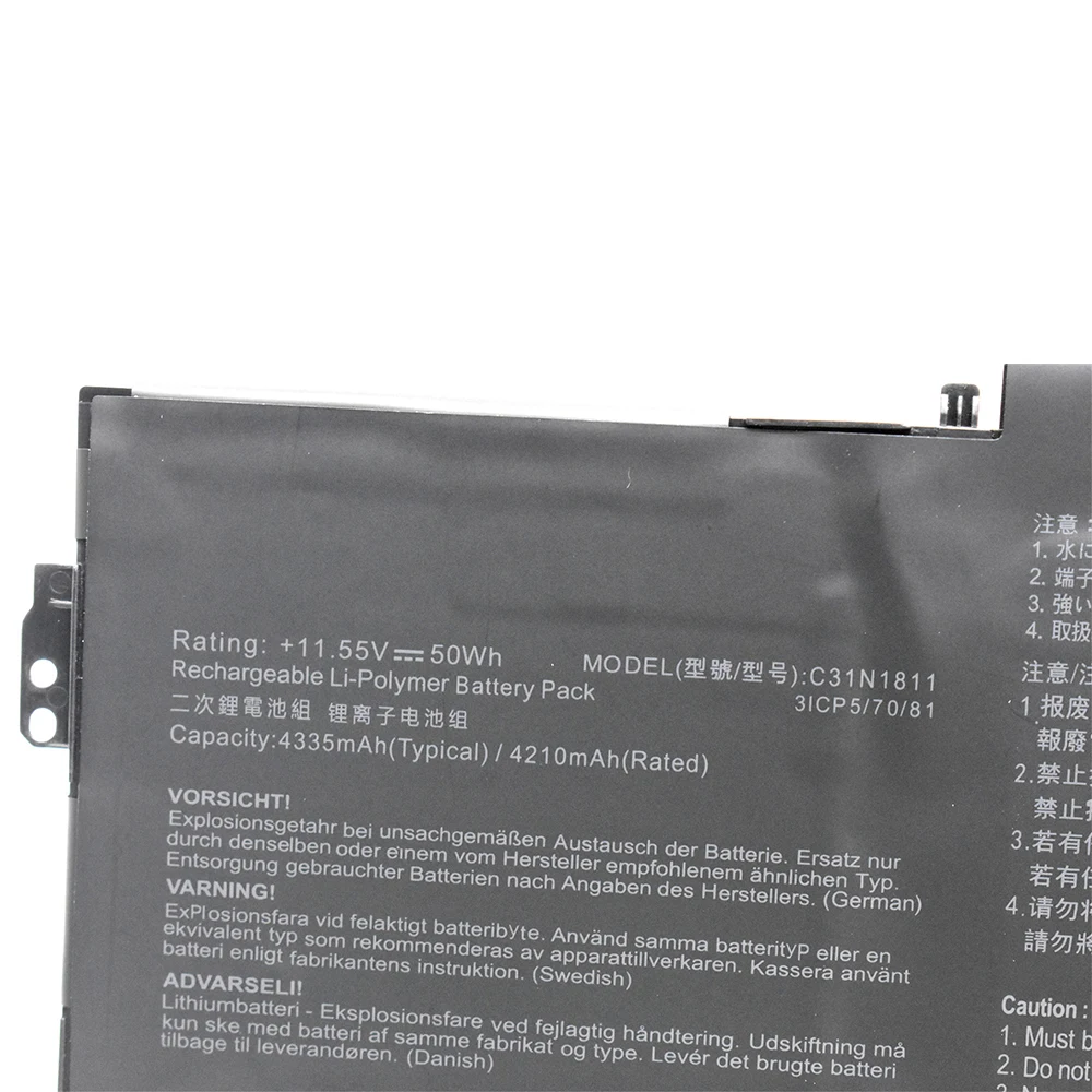 Imagem -03 - Substituição da Bateria para Asus Deluxe 14 Deluxe 13 Zenbook 14 C31n1811 Ux433 Ux433f Ux433fa Ux433fa-a6018t U433fn Ux433fn Ux433fn 50wh