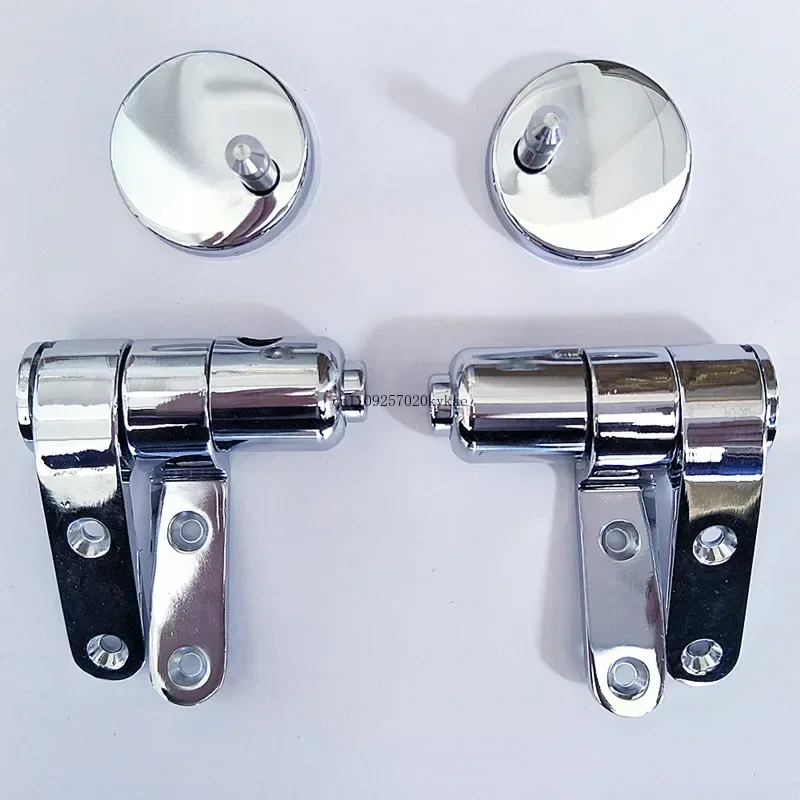 For Bathroom Decor Stainless Steel Toilet Seat Slow Close Quick Release Hinge Solid Wood Resin Gold/Silver Lid