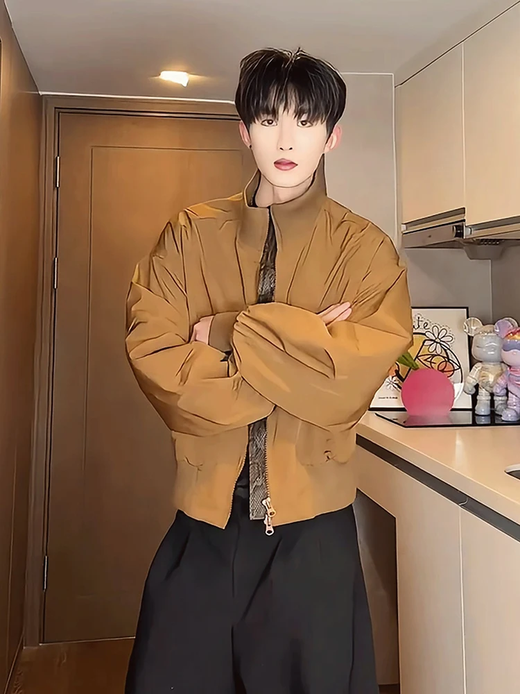 

Ретро американский алигатор ort Jaet, мужская весенне-осенняя одежда Cleanfit с воротником-стойкой, бейсбольная одежда для полета, спецодежда из полиэфирного волокна