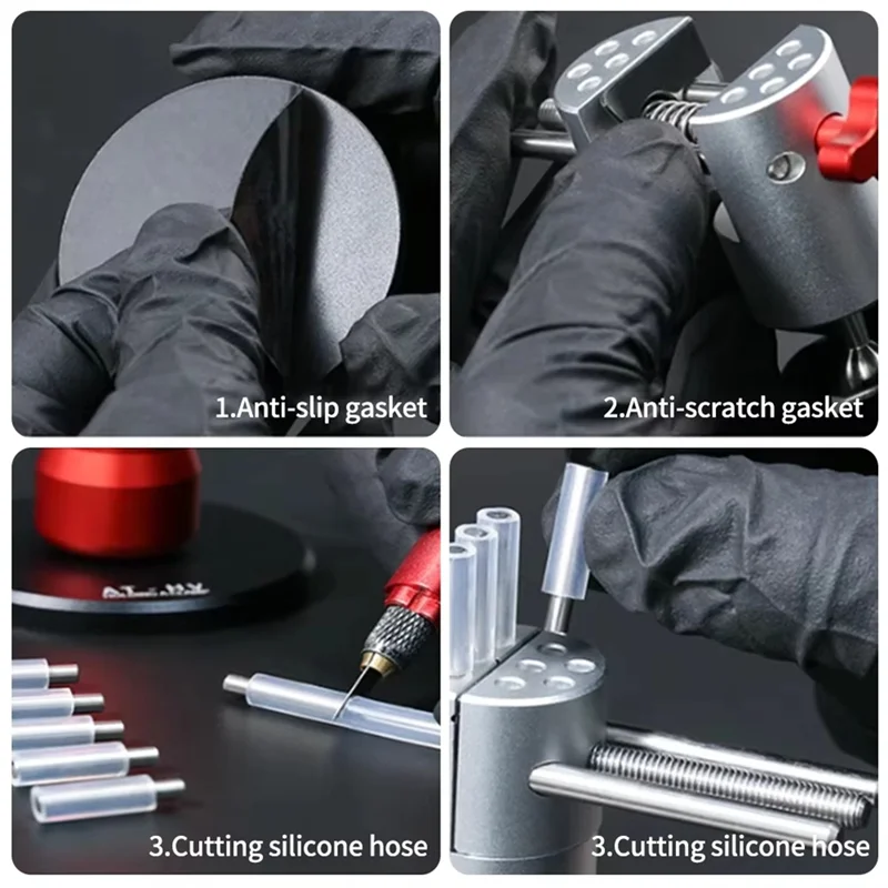 AT-HV Vise Craft Tools Directional Table-Top Vise Handheld Precision Clamp Vise Modeler Bench Universal Power Tool Parts-AA26