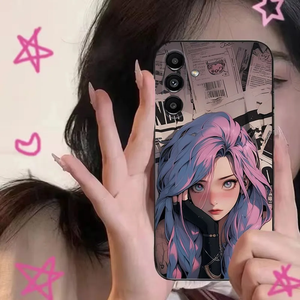 LOL Seraphine  Phone Case For Samsung S24,S21,S22,S23,S30,Ultra,S20,Plus,Fe,Lite,Note,10,9,5G Black Soft Cover