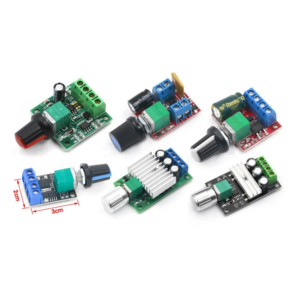PWM DC Motor Drehzahlregler 2A 3A 5A 10A Schaltermodul Drehzahlregler Funktion 1803BK 1203BK