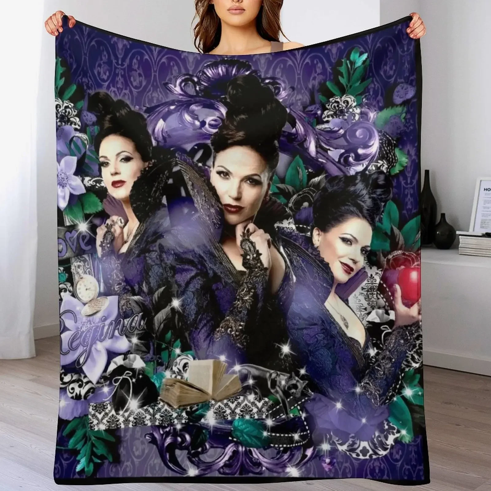 Regina MillsOnce upon a time Throw Blanket Stylish Decor Blanket Gift for Friends Roommate