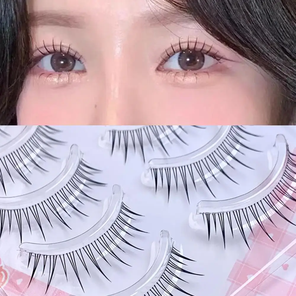 Extension de faux cils, bandes invisibles naturelles, cosmétiques de beauté, outils de maquillage réutilisables, grappes de cils