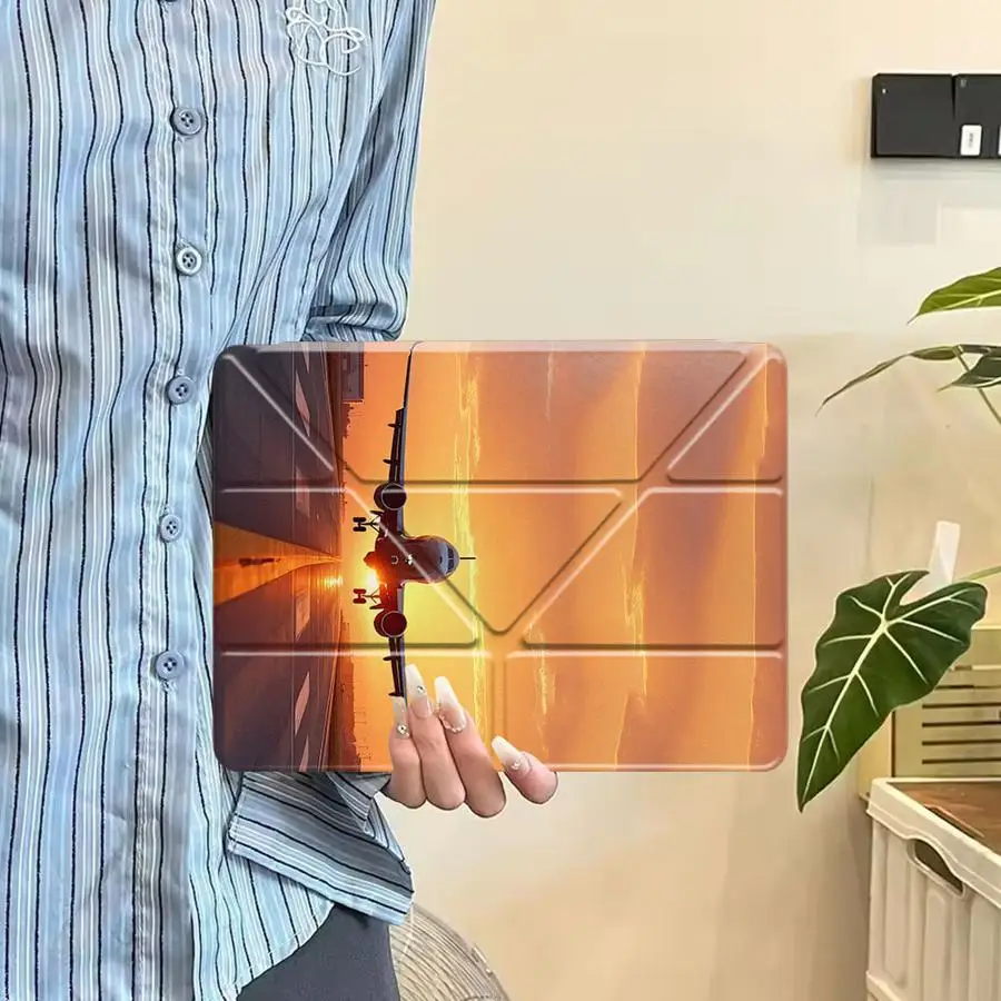 

Dusk Sky Airliner Tablet Case For iPad Air 4 5 M3 M2 1 2 M4 11inch Pro 11th 10th 9th 8th 7th 12.9inch Mini 6 7 Pro 2025 Holder