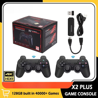 Retro Game Console with Dual 2.4G Wireless Controllers 20000 Preloaded Games 64GB128GB for PSP/PS1/FC Emulators Family TV Gaming
