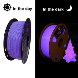 1.75MM 250g PLA Luminous Filament Rainbow Noctilucent Pink Red Blue Luminous for PLA 3D Printing Plastic wire Vacuum Packaging
