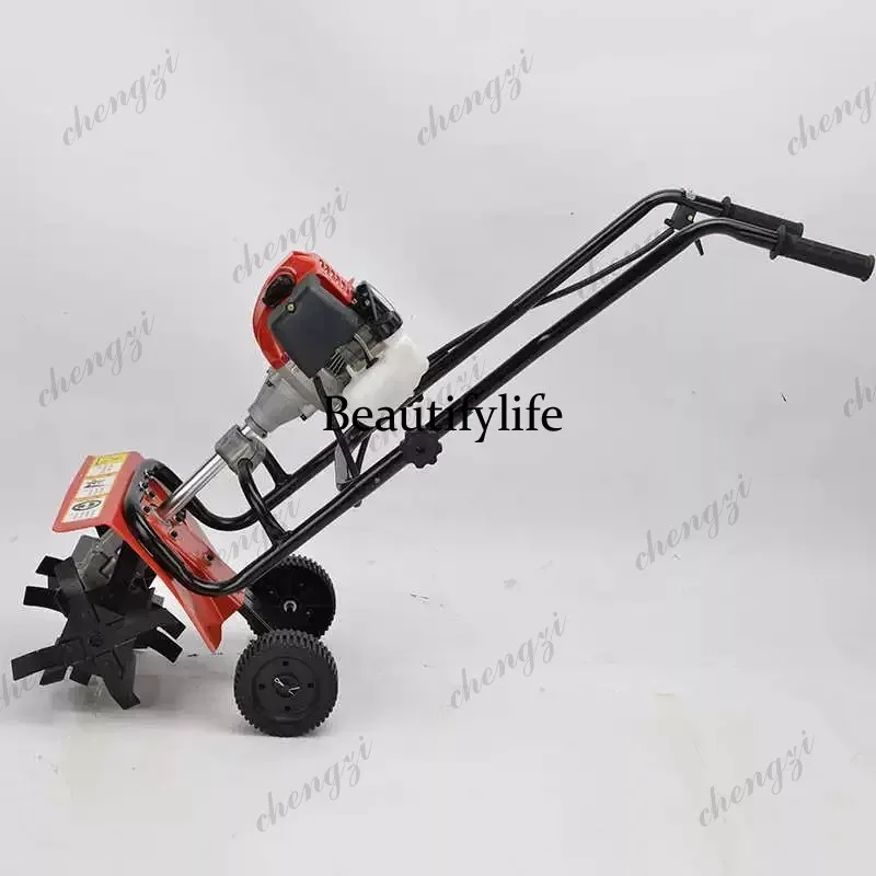 

A81 Agricultural soil micro-tillage machine, garden vegetable garden management small rotary tillage loosening machine