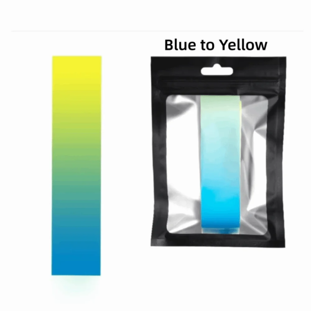 Dual-Color Gradient Pickleball Paddle Edge Tape Anti-Chip Shock Absorption Pickleball Paddle Edge Guard Self Sticky