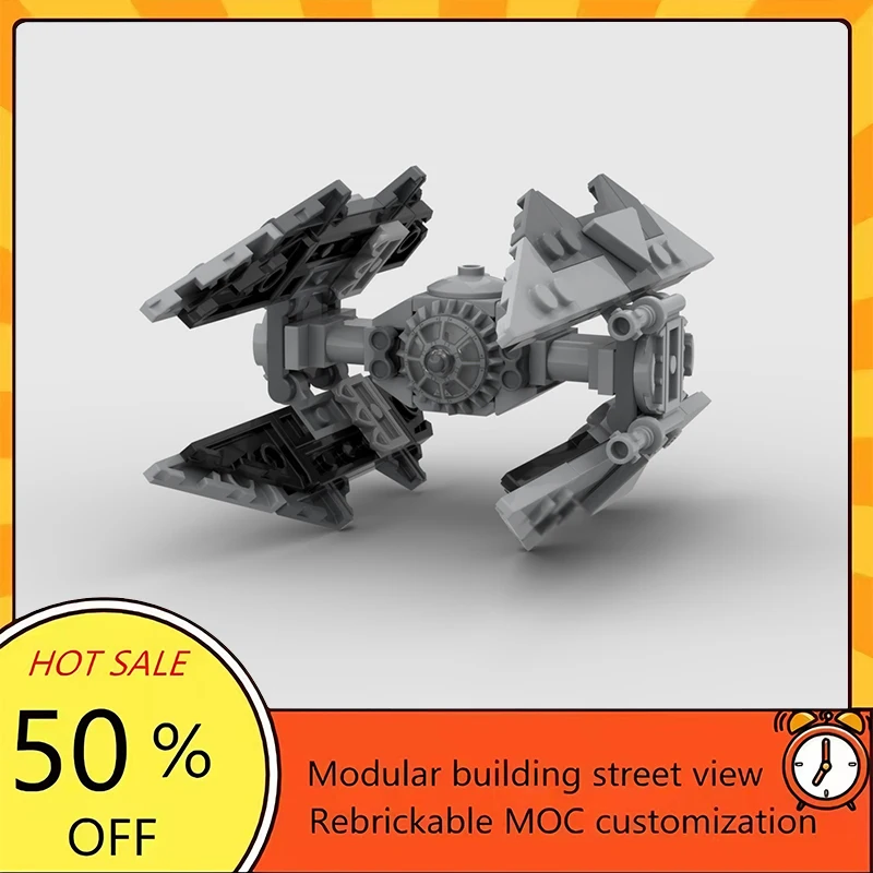 

Набор из 121 детали: Популярная модель космического корабля из фильма «Звездные войны», конструктор MOC, модульные технологичные блоки, подарок на праздник, игрушка для сборки, детский набор