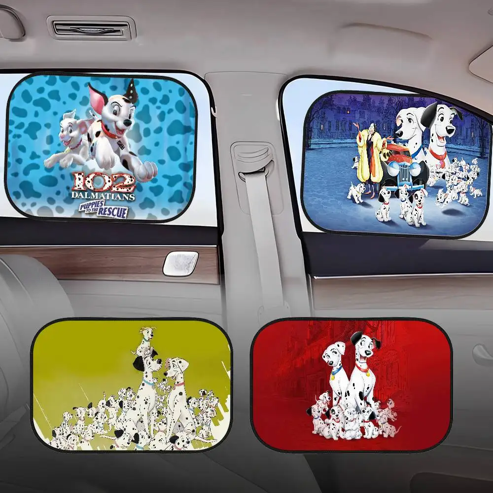 

101 D-Dalmatians мультяшная электростатическая пленка для автомобиля, солнцезащитные козырьки на боковое окно, лобовое стекло, авто солнцезащитный козырек для детей