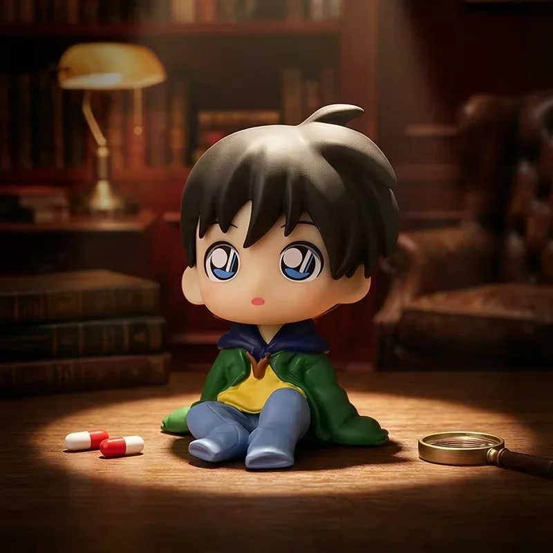 Figura de Detective Conan Versión Infantil, Caja Sorpresa, Juguete Coleccionable, Decoración de Escritorio, Regalo de Anime para Fans, Modelo de Exhibición de Moda