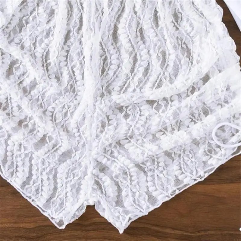 Womens Solid Swimsuits Bathing Suit 3 Pieces Bikinis Set with Lace Up Cover Up