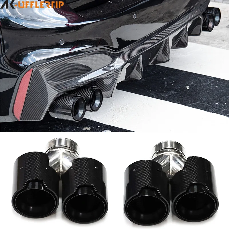 

Suitable for BMW 535i 535D 640iF10F11 upgraded G30G31M5 four-way exhaust pipe tail throat tail nozzle