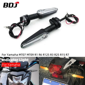 Bdj mt07 mt09 luz de sinal volta da motocicleta led sinal volta lâmpada luz indicadora para yamaha yzf r1 r6 r125 r3 r25 r15 r7