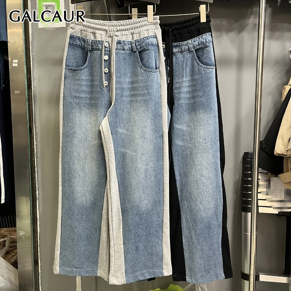 

Брюки GALCAUR: однотонные, с карманами, шикарные, женские, с высокой талией, свободные, в корейском стиле, для повседневной носки, прямые, осенняя мода