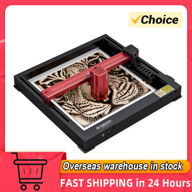 ATOMSTACK A12Pro Laser Engraver 12W Laser Power 370x310mm Engraving Area Expandable Installation Free DIY Engraving Cutting