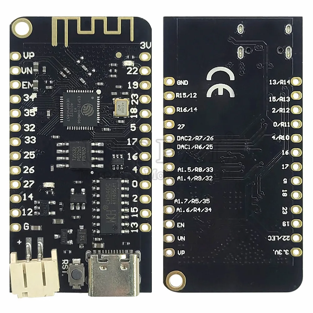 ESP32 Development Board Module for MicroPython 2.4G Wifi BT Modules with Lithium Battery Interface 4MB FLASH USB Type-C