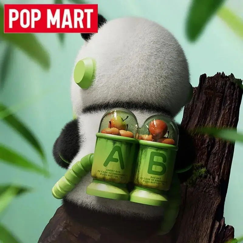 POP MART 메가 스페이스 몰리 400% 판다 시리즈 귀여운 애니메이션 액션 피규어 장식품 장난감 인형 데스크탑 모델 컬렉션 선물