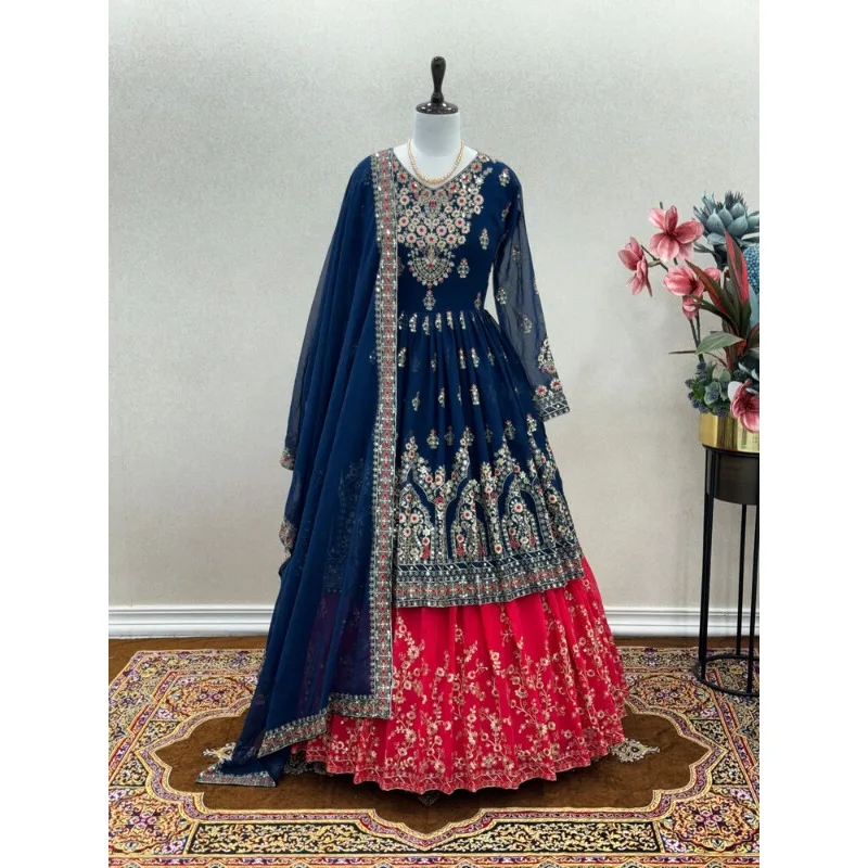 

Designer Lehenga CholI Bollywood Wedding Party in India Pakistani Wear Readymade