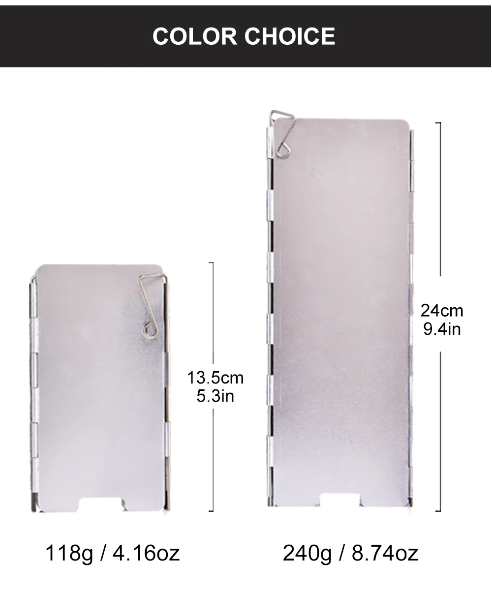 Widesea Tragbarer Camping-Windschutz aus Aluminiumlegierung, Edelstahl, 9 Stück, winddichter Herdschirm mit Aufbewahrungsbox für Outdoor-Coo – Detail 6