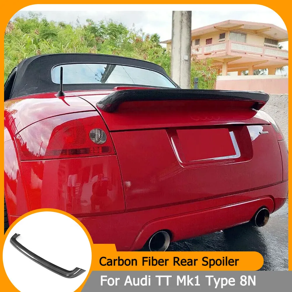 

Carbon Fiber Rear Trunk Spoiler Wing for Audi TT/TT Quattro Mk1 Type 8N 1998-2006 Coupe Convertible 2-Door Rear Spoiler FRP
