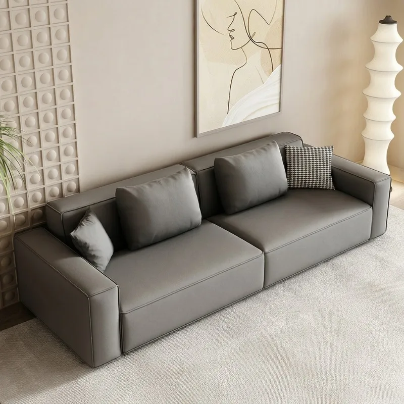 Modern Leather Office Sofa Set, Executive Reception Sofa, Luxury Commercial Office Furniture