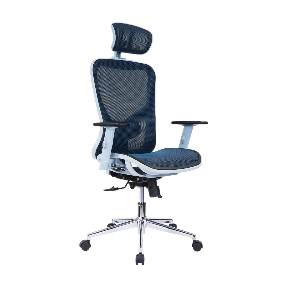 

Computer Chair High Back Executive Mesh Office Chair with Arms Headrest and Lumbar Support Blue[US-W]