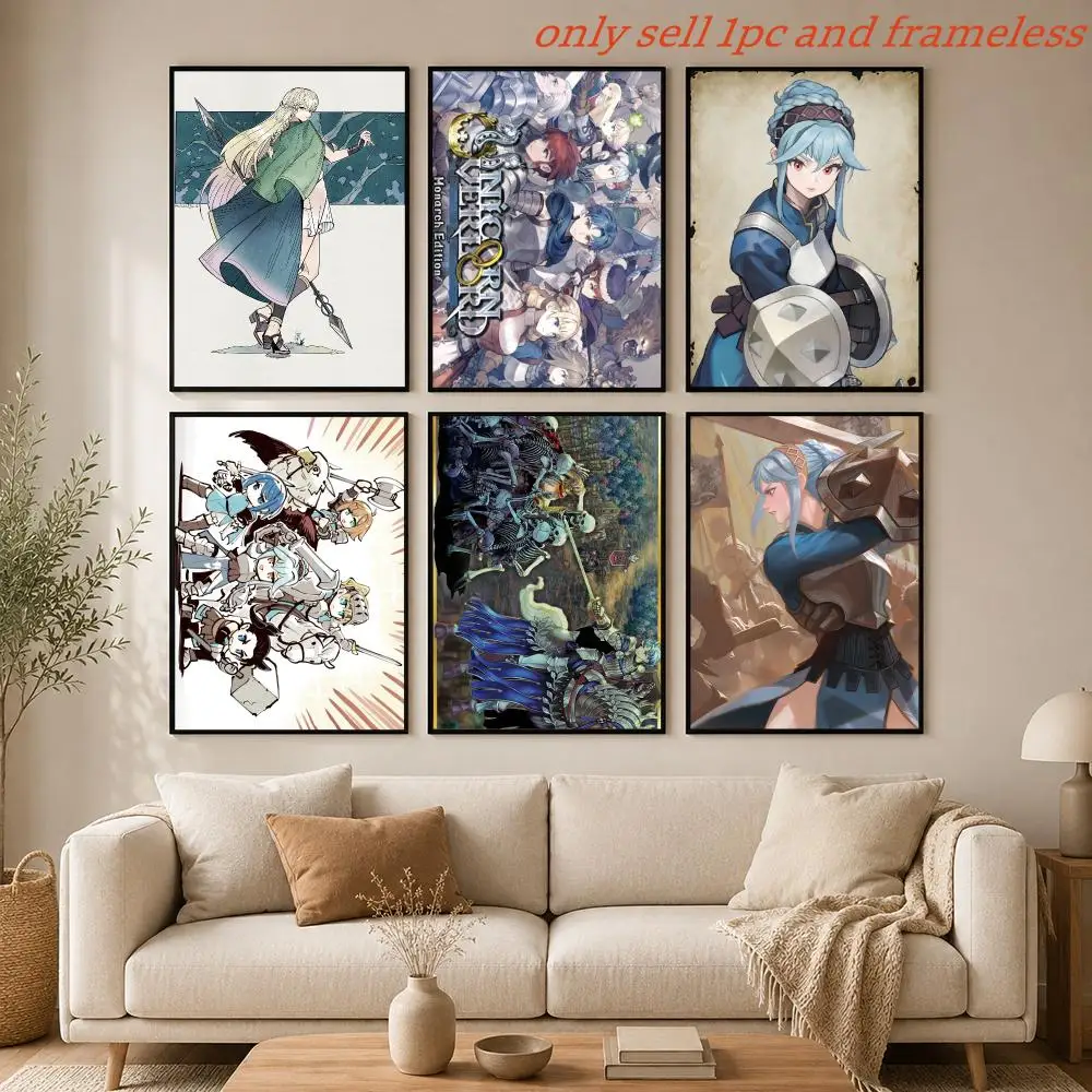 Game SRPG U-Unicorn Overlord Poster Mural HD Wall Decals for Bedroom Living Room Home Self-Adhesive Decor Gift