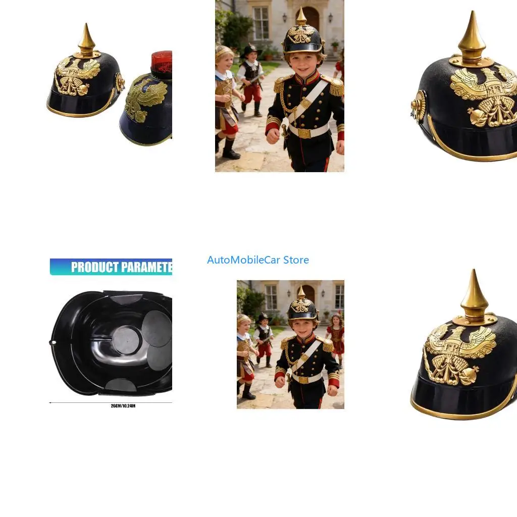 G8TE Role Play Helmet Prussian Plastic Helmet For Boys Girls Social Skill Development