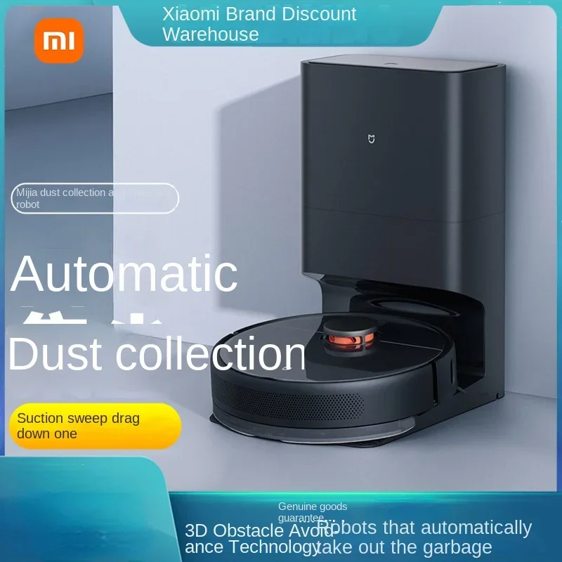 robot aspidador trapeador Xiaomi Mijia dust collection sweeping and towing integration, self-cleaning, antibacterial